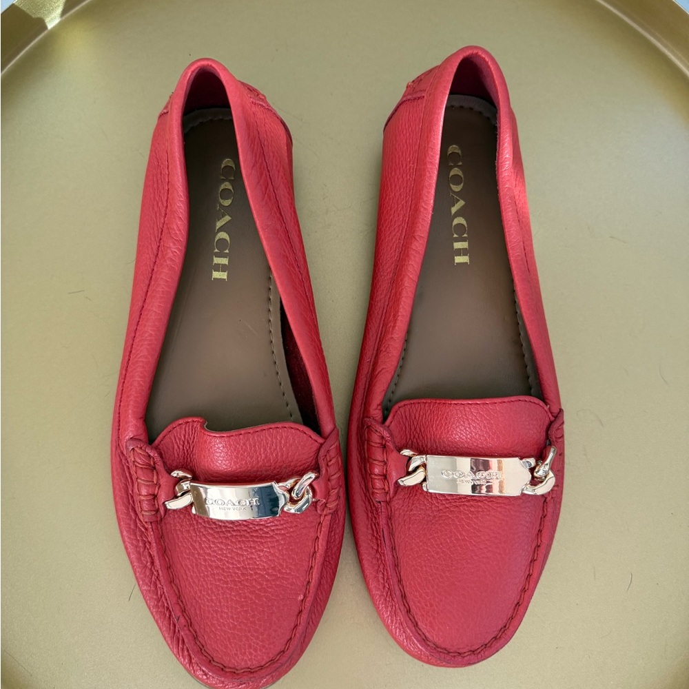 Coach Women's Coral Loafers